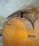 Traboule, Lyon (Arched Tunnel), 15.5” x 16”, by Deborah D. Herndon