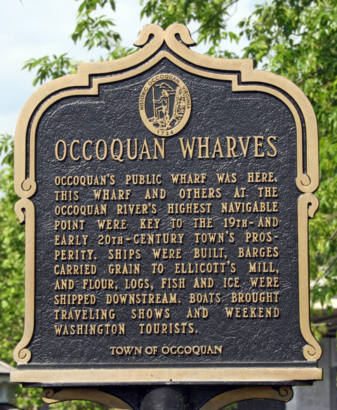 Historic Events in Occoquan - Town Markers