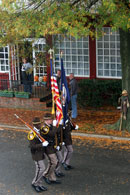 Flag and Color Guard on Parade