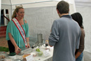 Stephanie of Royal Confections exhibiting some of her fudge at the show